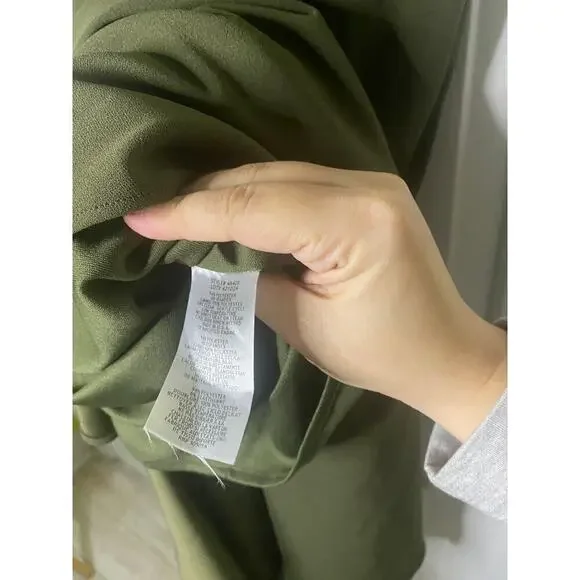 XScape One Shoulder Asymmetrical Hem Green Gown - Picture 7 of 7